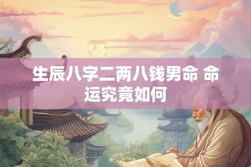 生辰八字二两八钱男命 命运究竟如何
