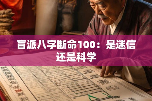 盲派八字断命100：是迷信还是科学