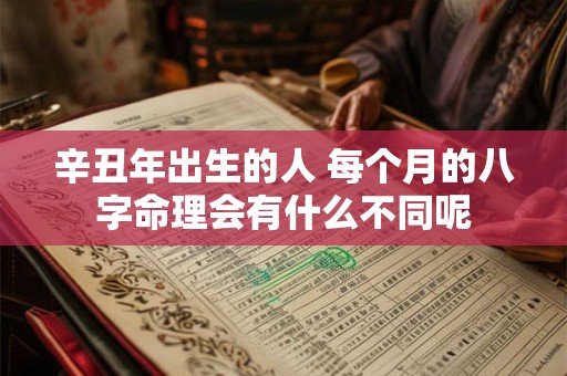 辛丑年出生的人 每个月的八字命理会有什么不同呢