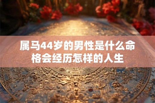 属马44岁的男性是什么命格会经历怎样的人生