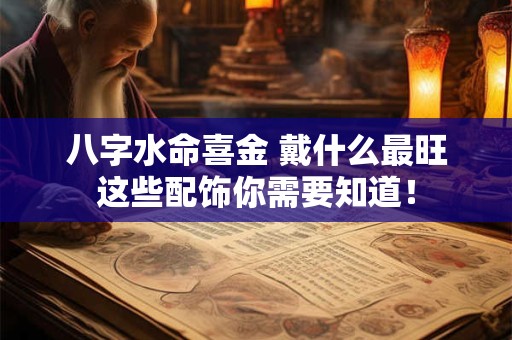 八字水命喜金 戴什么最旺这些配饰你需要知道！