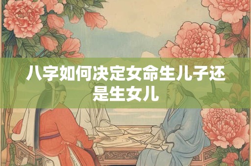 八字如何决定女命生儿子还是生女儿