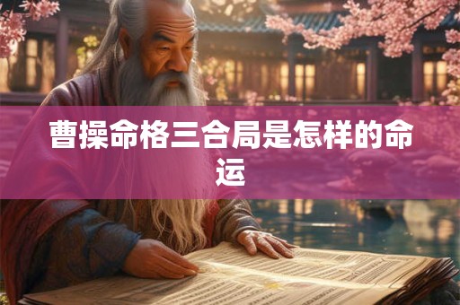 曹操命格三合局是怎样的命运