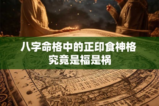 八字命格中的正印食神格 究竟是福是祸