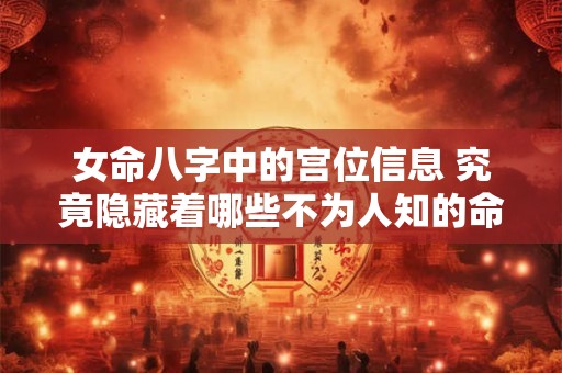 女命八字中的宫位信息 究竟隐藏着哪些不为人知的命运密码