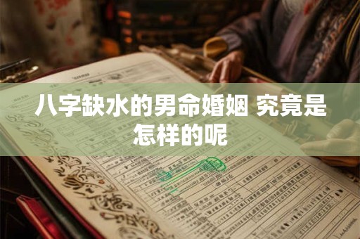 八字缺水的男命婚姻 究竟是怎样的呢