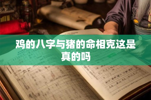 鸡的八字与猪的命相克这是真的吗