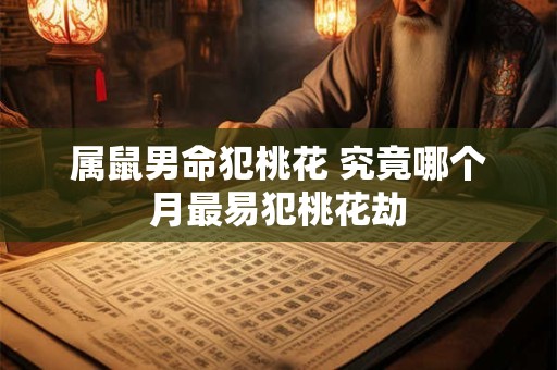 属鼠男命犯桃花 究竟哪个月最易犯桃花劫