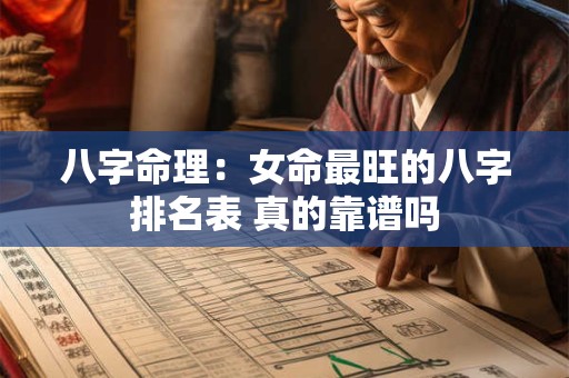 八字命理：女命最旺的八字排名表 真的靠谱吗
