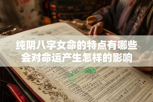 详细阅读:纯阴八字女命的特点有哪些会对命运产生怎样的影响 纯阴八字女命的特点有哪些会对命运产生怎样的影响