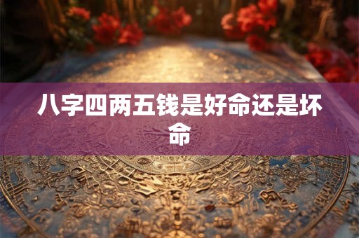 八字四两五钱是好命还是坏命