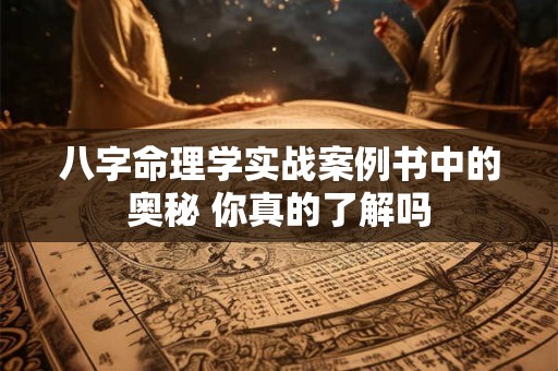 八字命理学实战案例书中的奥秘 你真的了解吗