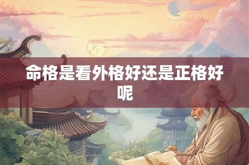 命格是看外格好还是正格好呢