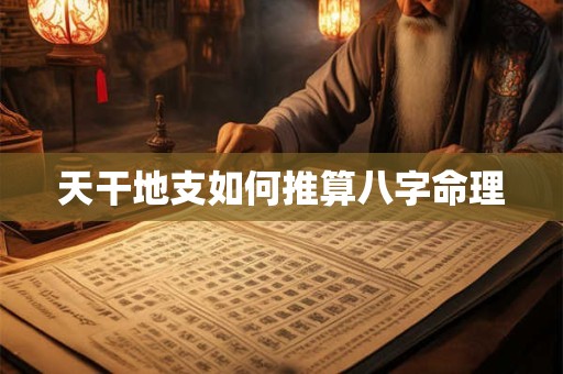 天干地支如何推算八字命理