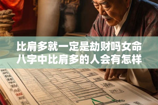 比肩多就一定是劫财吗女命八字中比肩多的人会有怎样的命运