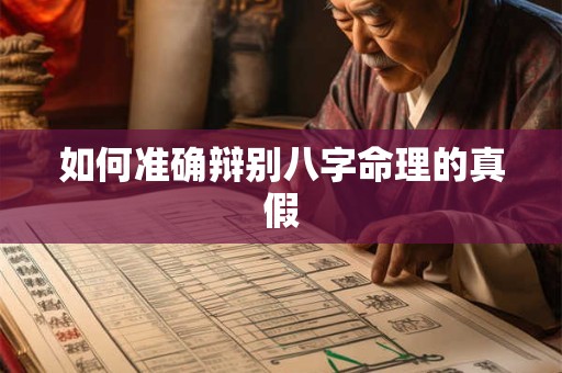 如何准确辩别八字命理的真假