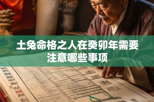 土兔命格之人在癸卯年需要注意哪些事项