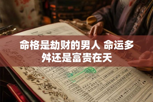 命格是劫财的男人 命运多舛还是富贵在天