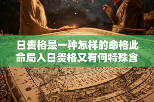 日贵格是一种怎样的命格此命局入日贵格又有何特殊含义