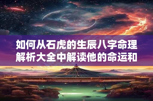 如何从石虎的生辰八字命理解析大全中解读他的命运和性格
