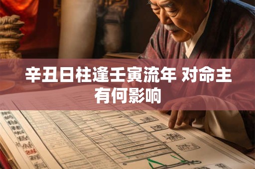 辛丑日柱逢壬寅流年 对命主有何影响