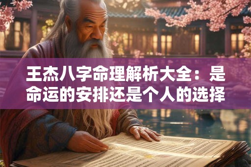王杰八字命理解析大全：是命运的安排还是个人的选择
