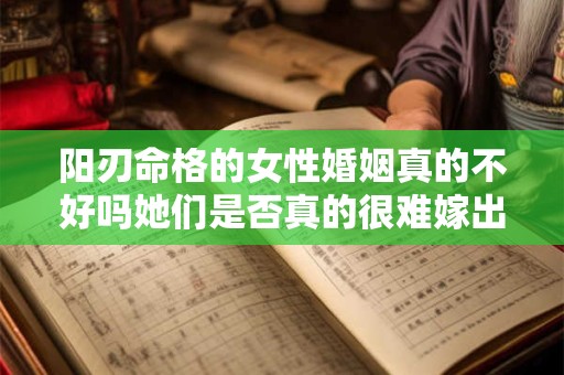 阳刃命格的女性婚姻真的不好吗她们是否真的很难嫁出去