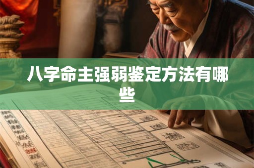 八字命主强弱鉴定方法有哪些