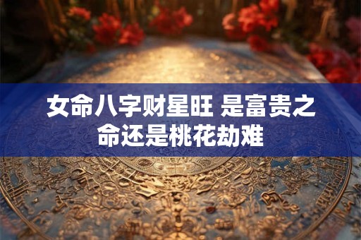 女命八字财星旺 是富贵之命还是桃花劫难