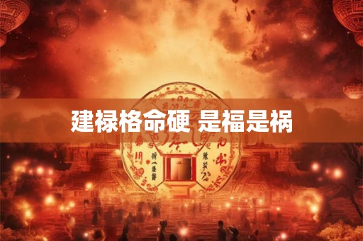 建禄格命硬 是福是祸