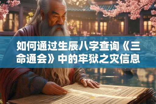 如何通过生辰八字查询《三命通会》中的牢狱之灾信息
