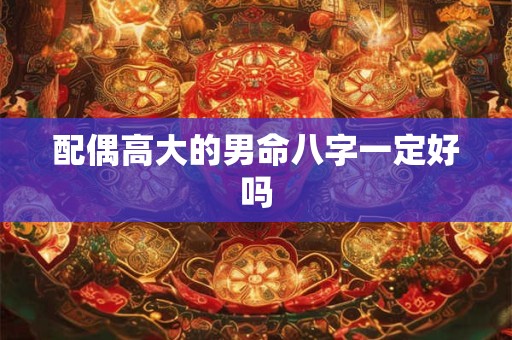 配偶高大的男命八字一定好吗