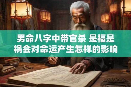男命八字中带官杀 是福是祸会对命运产生怎样的影响