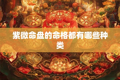 紫微命盘的命格都有哪些种类