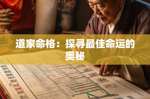 道家命格：探寻最佳命运的奥秘