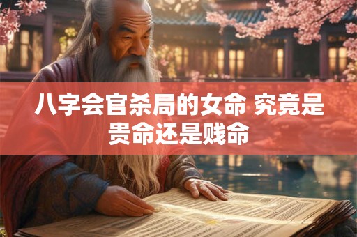 八字会官杀局的女命 究竟是贵命还是贱命
