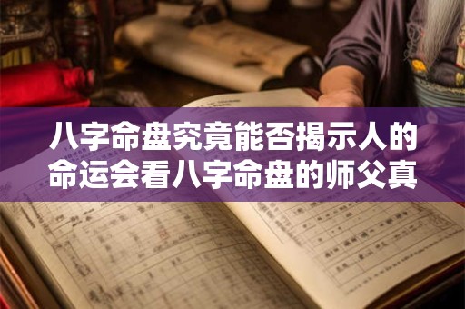 八字命盘究竟能否揭示人的命运会看八字命盘的师父真的有未卜先知的能力吗