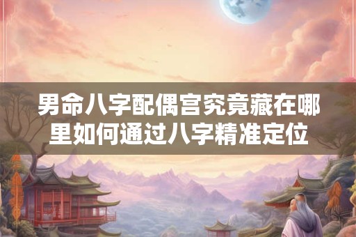 男命八字配偶宫究竟藏在哪里如何通过八字精准定位