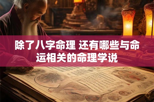除了八字命理 还有哪些与命运相关的命理学说
