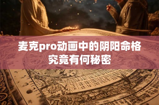 麦克pro动画中的阴阳命格究竟有何秘密