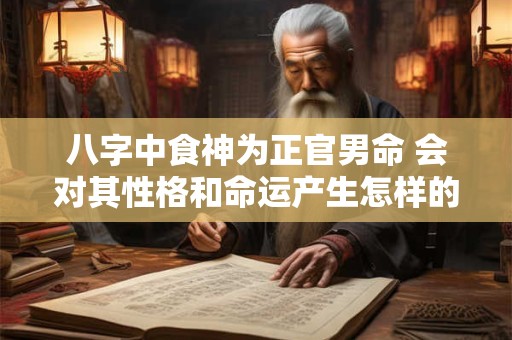 八字中食神为正官男命 会对其性格和命运产生怎样的影响