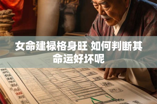 女命建禄格身旺 如何判断其命运好坏呢