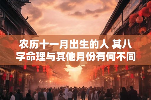 农历十一月出生的人 其八字命理与其他月份有何不同