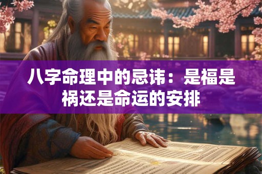 八字命理中的忌讳：是福是祸还是命运的安排