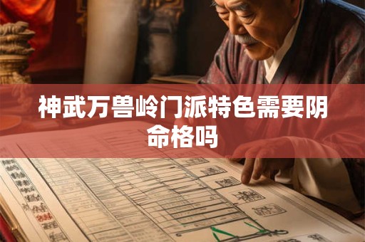 神武万兽岭门派特色需要阴命格吗