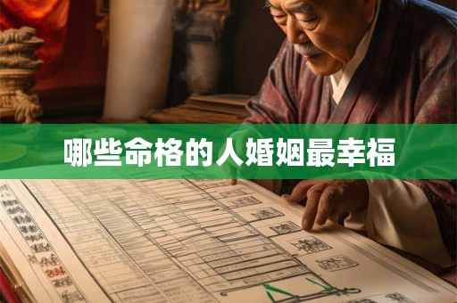 哪些命格的人婚姻最幸福