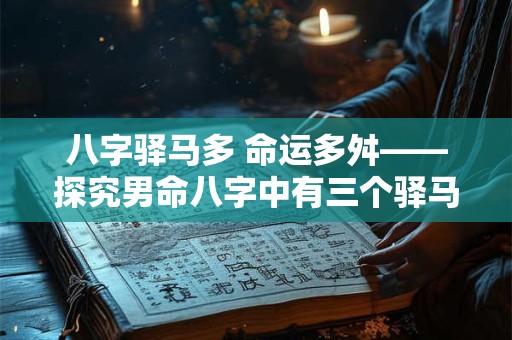 八字驿马多 命运多舛——探究男命八字中有三个驿马的奥秘