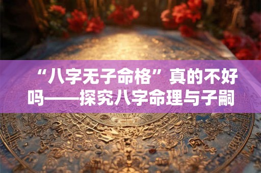 “八字无子命格”真的不好吗——探究八字命理与子嗣的关系