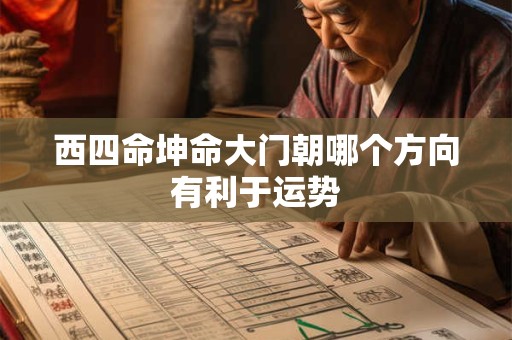 西四命坤命大门朝哪个方向有利于运势