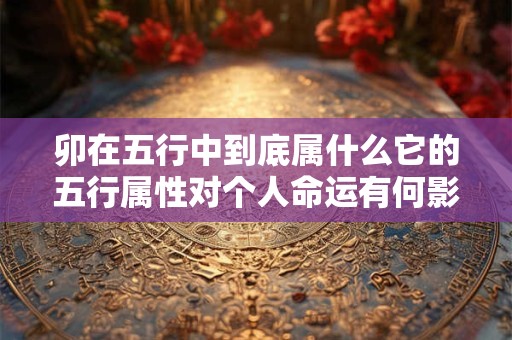 卯在五行中到底属什么它的五行属性对个人命运有何影响